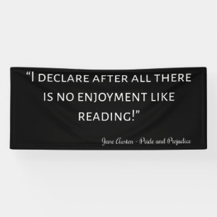 Pride en Prejudice Quote III Spandoek
