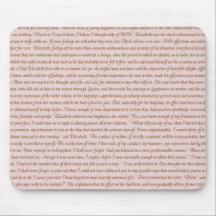 Pride en Prejudice Quote Muismat