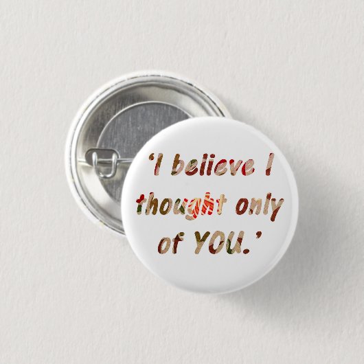 Pride en Prejudice Quote Ronde Button 3,2 Cm (Voorkant /achterkant)