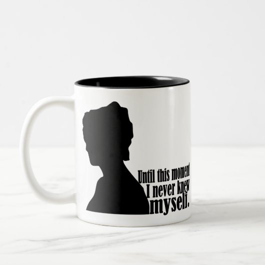 Pride en Prejudice Quote Tweekleurige Koffiemok (Links)