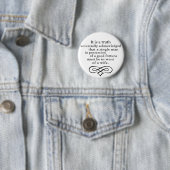 Pride en Prejudice Ronde Button 5,7 Cm (In situ)