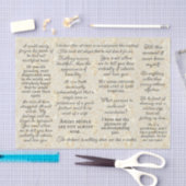 Pride en vooroordelen boek citaten tissuepapier (Craft)