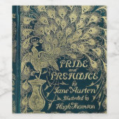 Pride en vooroordelen dekking wijn etiket (Enkel label)