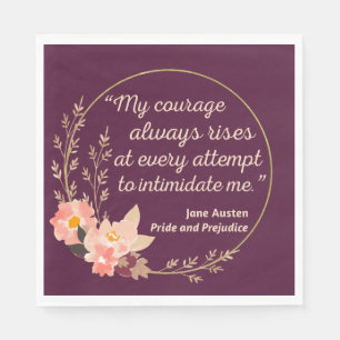 Pride en vooroordelen Quote I - Schattigee stijl Servet
