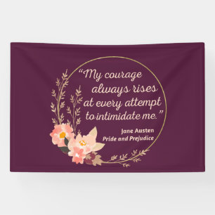 Pride en vooroordelen Quote I - Schattigee stijl Spandoek