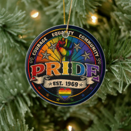 Pride est. 1969 keramisch ornament
