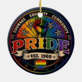 Pride est. 1969 keramisch ornament (Achterkant)