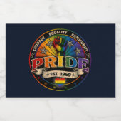 Pride est. 1969 likeurfles etiket (Enkel label)