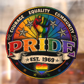 Pride est. 1969 raamsticker (Vel 2)