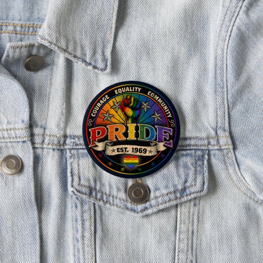 Pride est. 1969 ronde button 7,6 cm (In situ)
