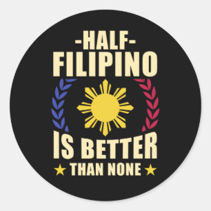 Pride Filipino American Philippines Pinoy Pinay Ronde Sticker