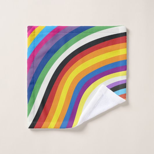 Pride Flag Colorful Stripes Pattern (Gant de toilette)