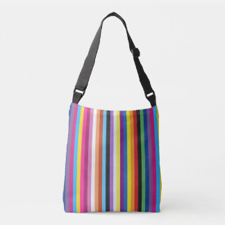 Pride Flag Colorful Stripes Pattern Crossbody Bag Tas