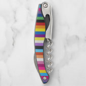 Pride Flag Colorful Stripes Pattern Kurkentrekker (Achterkant)