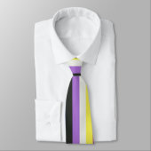 Pride Flag Colorful Stripes Pattern-Stropdas Stropdas (Gebonden)