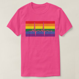Pride Flag EKG T-shirt