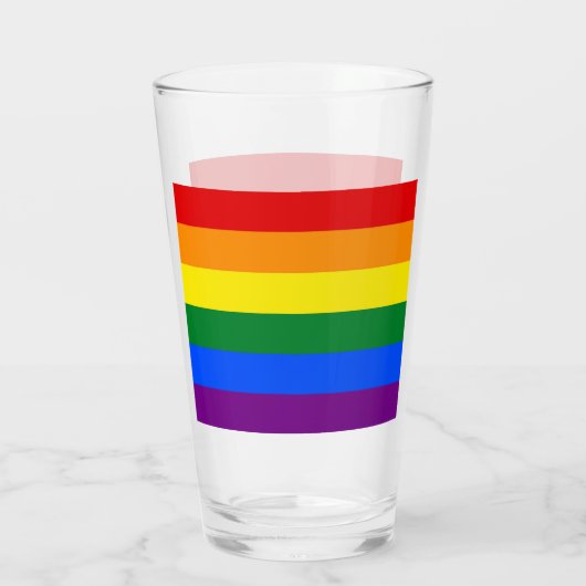 Pride Flag Glas (Achterkant)