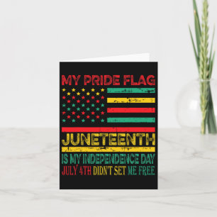 Pride Flag Juneteenth is mijn onafhankelijkheidsda Kaart