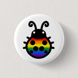 Pride Flag Ladybug Pin Badge Ronde Button 3,2 Cm