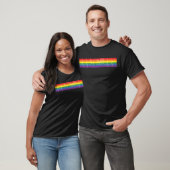 Pride Flag LOVE EKG T-shirt (Unisex)