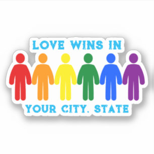 Pride Flag Mensen Sticker