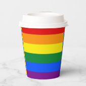 Pride Flag Papieren Bekers (Achterkant)