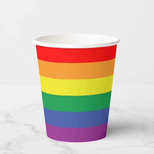 Pride Flag Papieren Bekers (Voorkant)