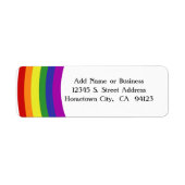 Pride Flag Rainbow Etiket (Voorkant)