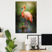  Pride Flamingo Poster (Thuiskantoor)