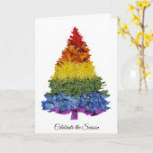 Pride Flowers kerstboomfeestdag Kaart groet (Gele Bloem)