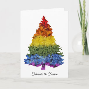Pride Flowers kerstboomfeestdag Kaart groet