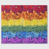 Pride Flowers Wrapping Paper Cadeaupapier (Vlak)