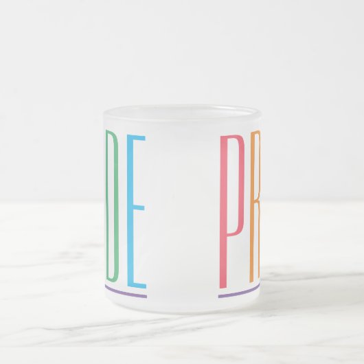 PRIDE Frosted Glass Mok (Center)