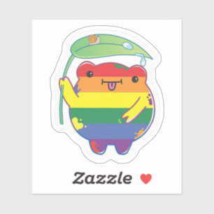 Pride Funny Frog Sticker