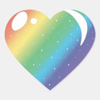 Pride Galaxy Heart Sticker