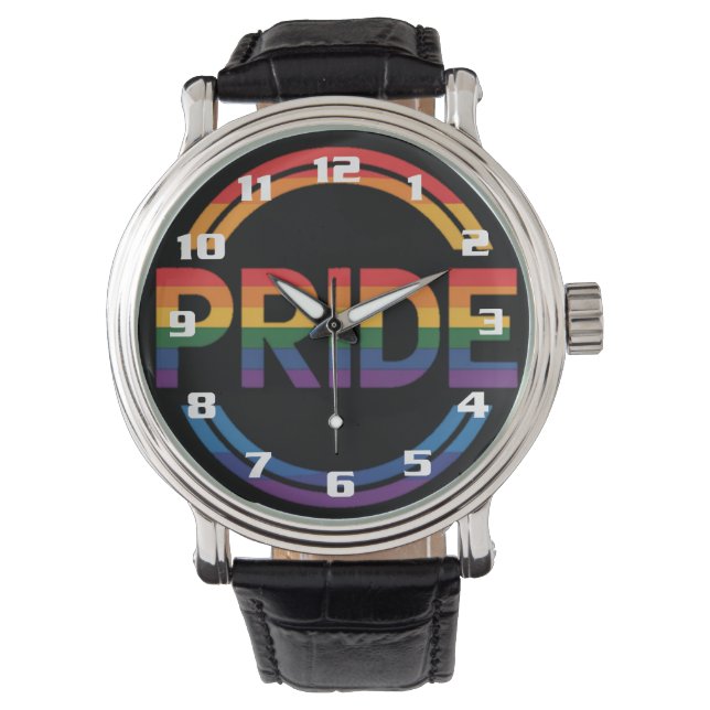 Pride Gay en transgender Pride en gelijkheid Horloge (Voorkant)
