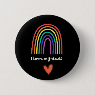 Pride Gay LGBT-Vaderdag voor de bijenregenboog Ronde Button 5,7 Cm