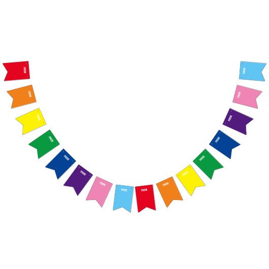 PRIDE GAY LGBTQ bunting banner (Alle)
