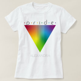 Pride Gay LGBTQ Mode Rainbow Triangle Naam T-shirt