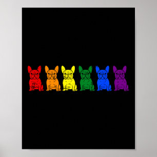 Pride Gay Pride LGBT-Q Ally Hond Puppy Lover Poster
