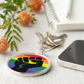Pride Gay Pride Sta Op Sleutelhanger (Zijkant)