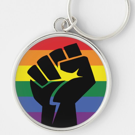 Pride Gay Pride Sta Op Sleutelhanger (Voorkant)