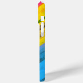 Pride Gelijkheid Pan Vlag Grunge Strepen LGBTQIA Case-Mate iPhone Case (Achterkant / Links)