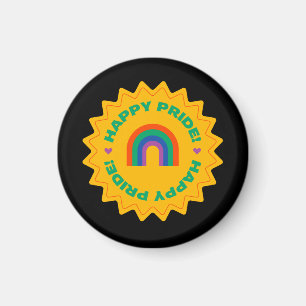 Pride. Gelukkig trots. Kieliefde, regenboogkleur Magneet