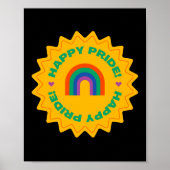 Pride. Gelukkig trots. Kieliefde, regenboogkleur Poster (Voorkant)