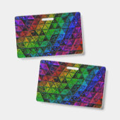 Pride Glas  Badge (Voor- en achterkant)