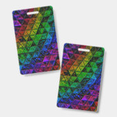 Pride Glas Badge (Voor- en achterkant)