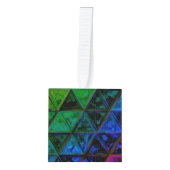 Pride Glas  Kubus Ornament (Voorkant)
