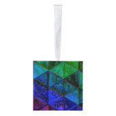 Pride Glas  Kubus Ornament (Rechts)