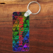Pride Glas Sleutelhanger (Achterkant)